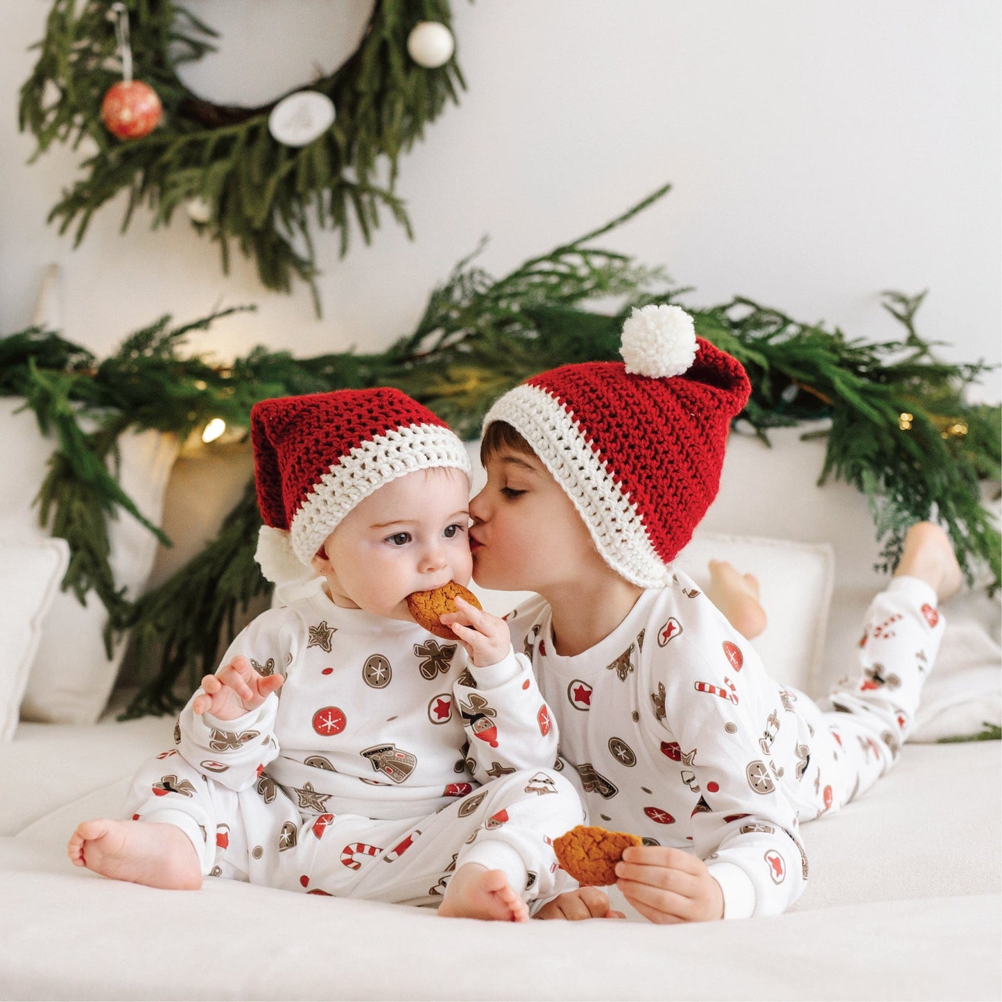 Bamboo baby sleeper - Xmas Cookies