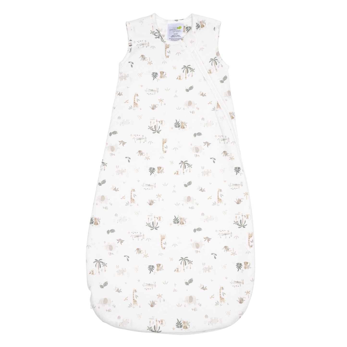 Quilted bamboo sleep sack - Jungle (1.0 tog)