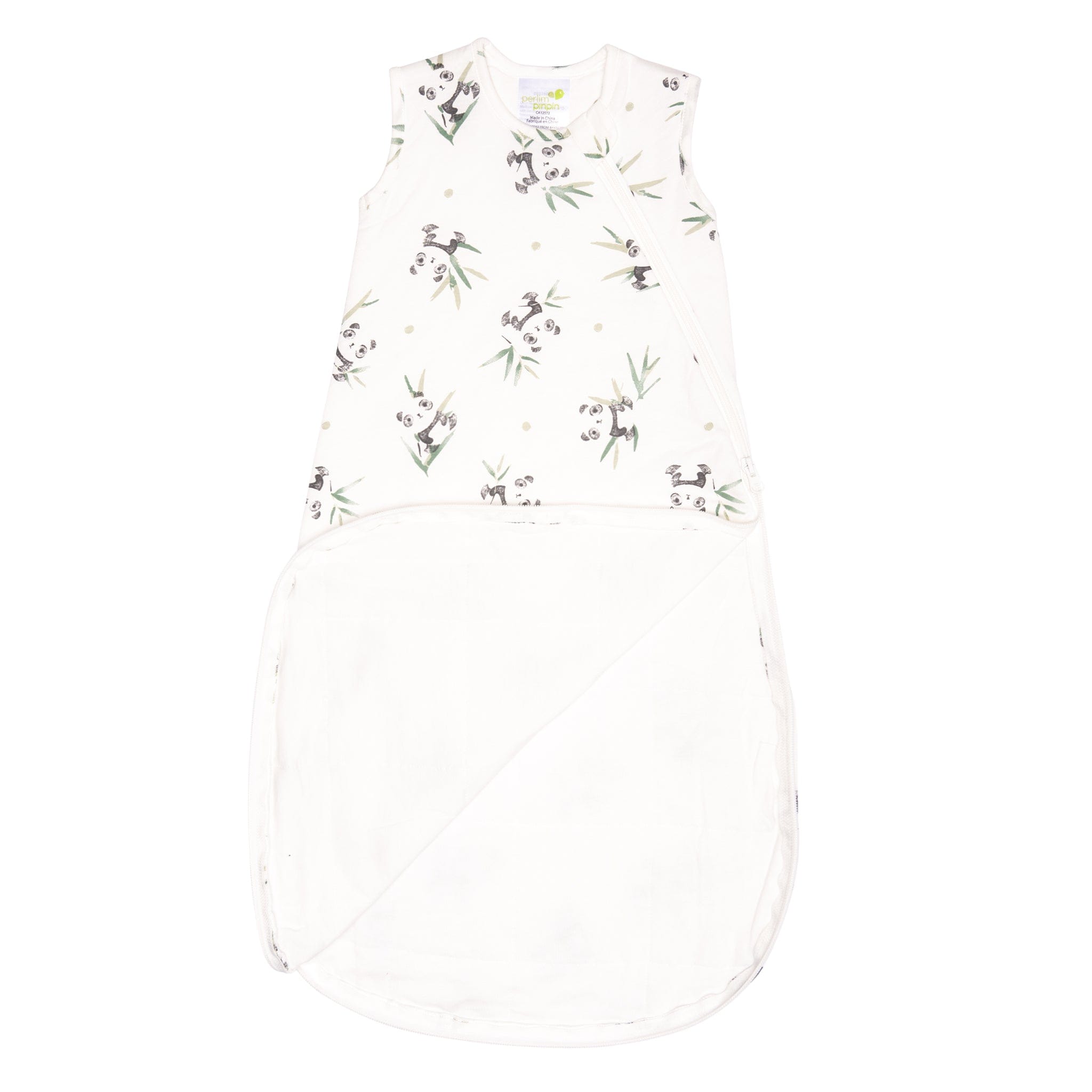Quilted bamboo sleep sack - Pandas (2.5 togs)