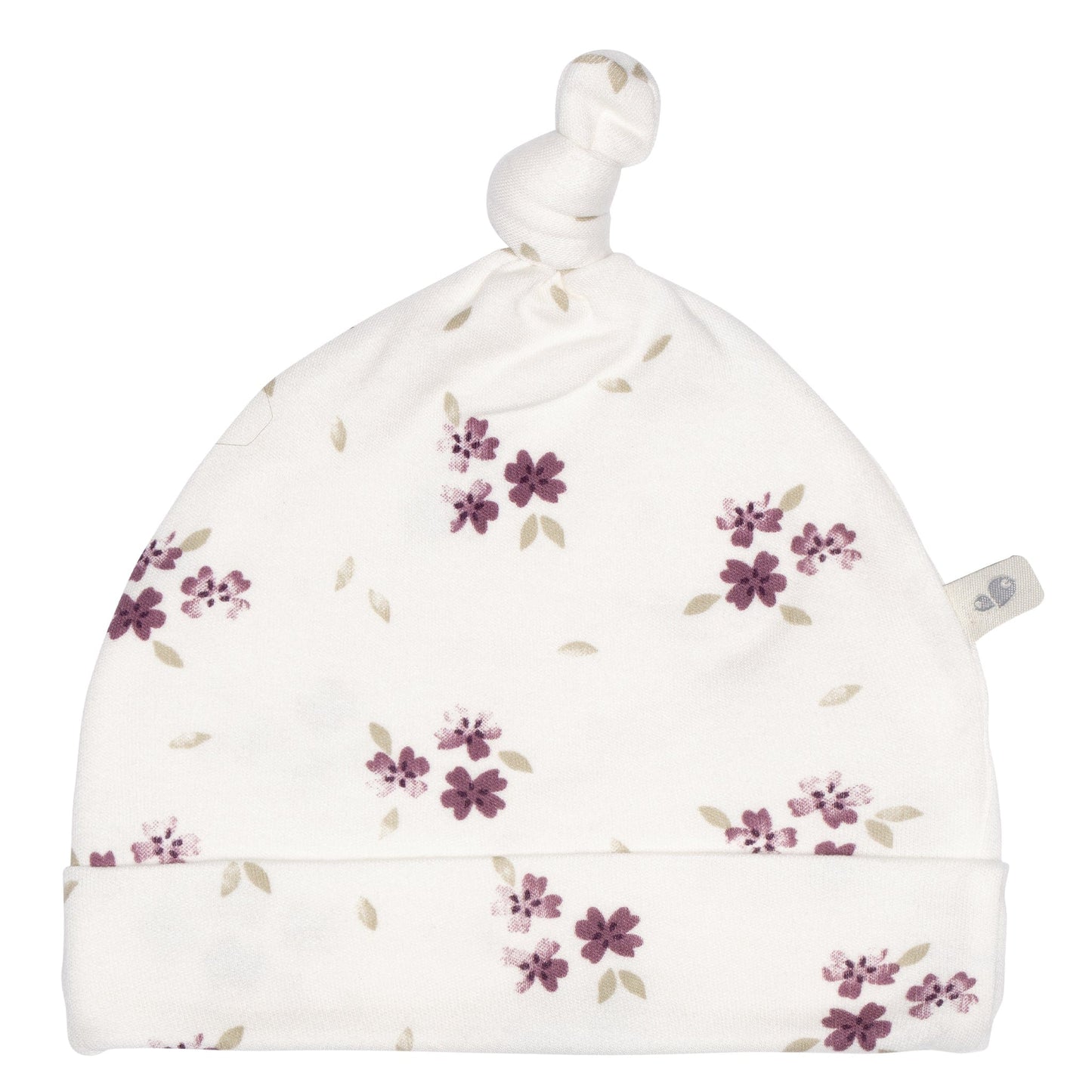 Newborn bamboo knotted hat - Malvas