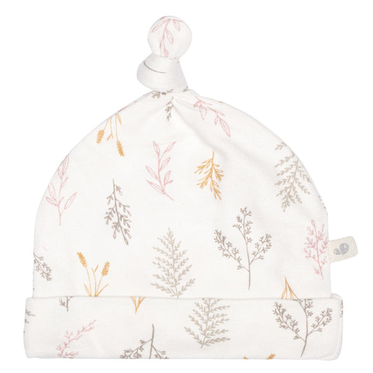 Newborn bamboo knotted hat - Wheat