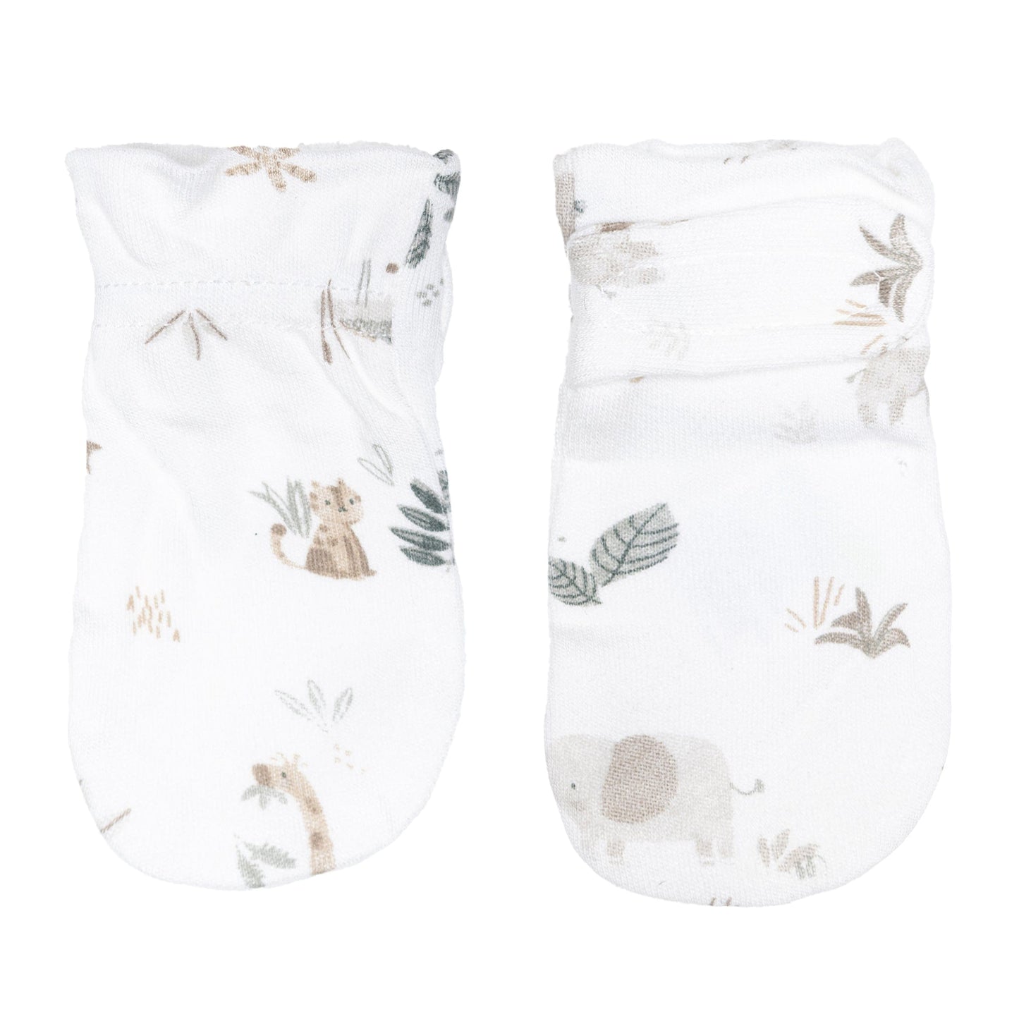 Newborn bamboo scratch mittens - Jungle