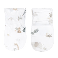 Newborn bamboo scratch mittens - Jungle