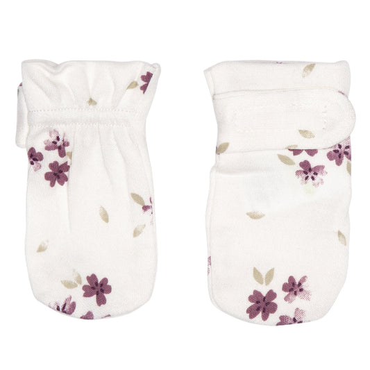 Newborn bamboo scratch mittens - Malvas