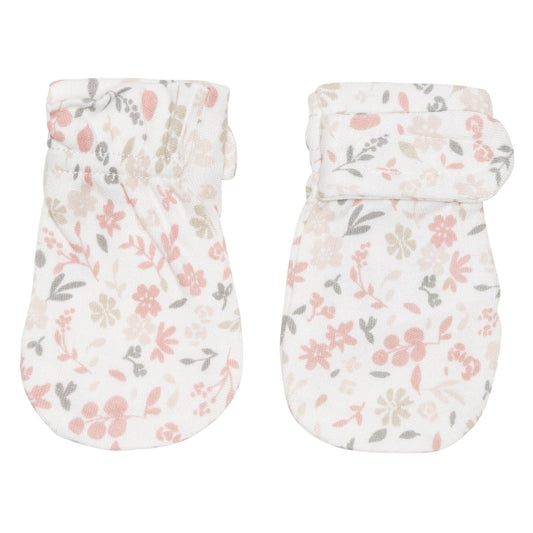 Newborn bamboo scratch mittens - Meadow