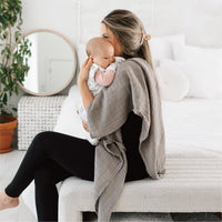 Bamboo newborn sleep bag - Wheat (1.0 tog)