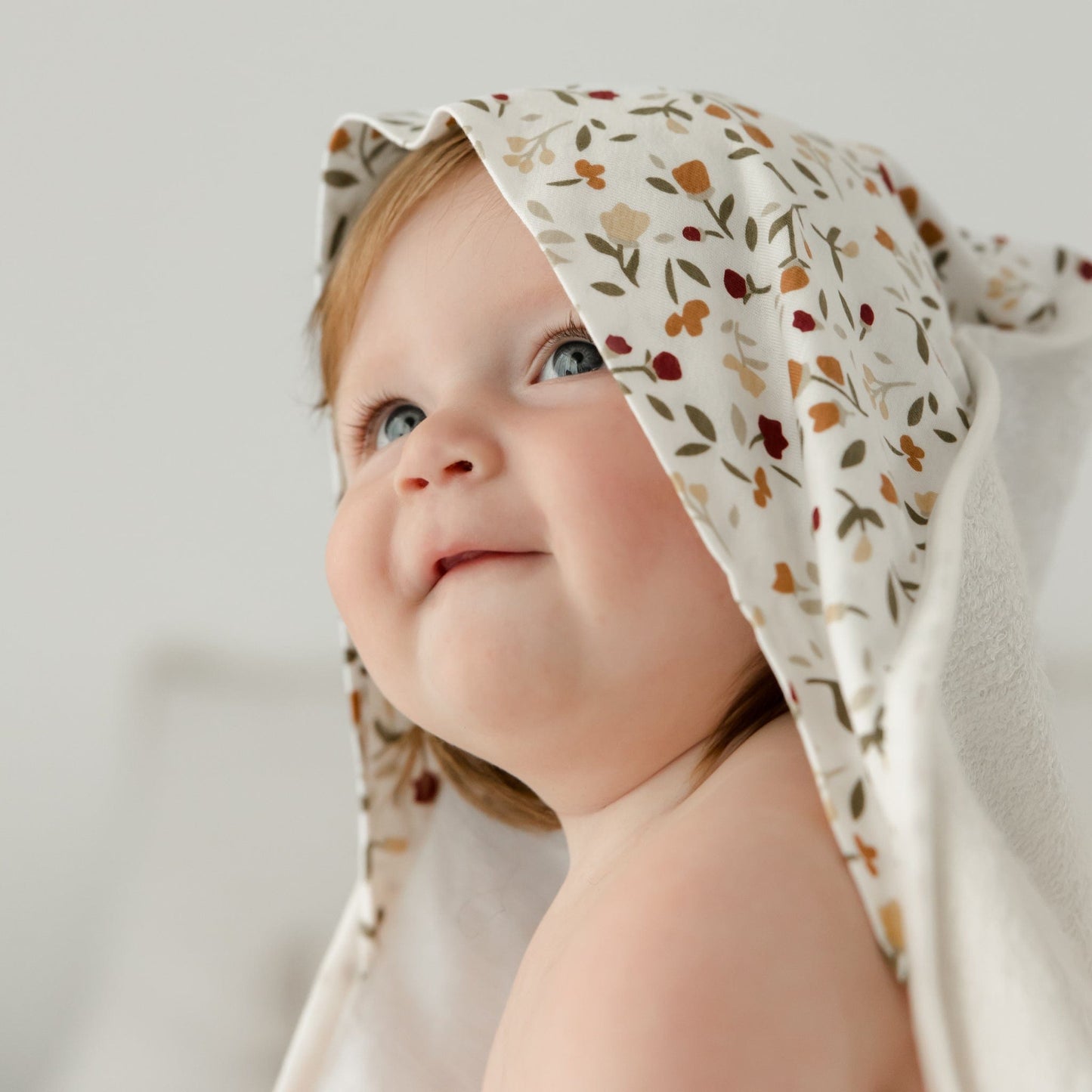 Bamboo hooded towel - Floral