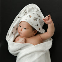 Bamboo hooded towel - Squirrels