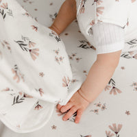 Bamboo Fitted sheet - Watercolor Flowers