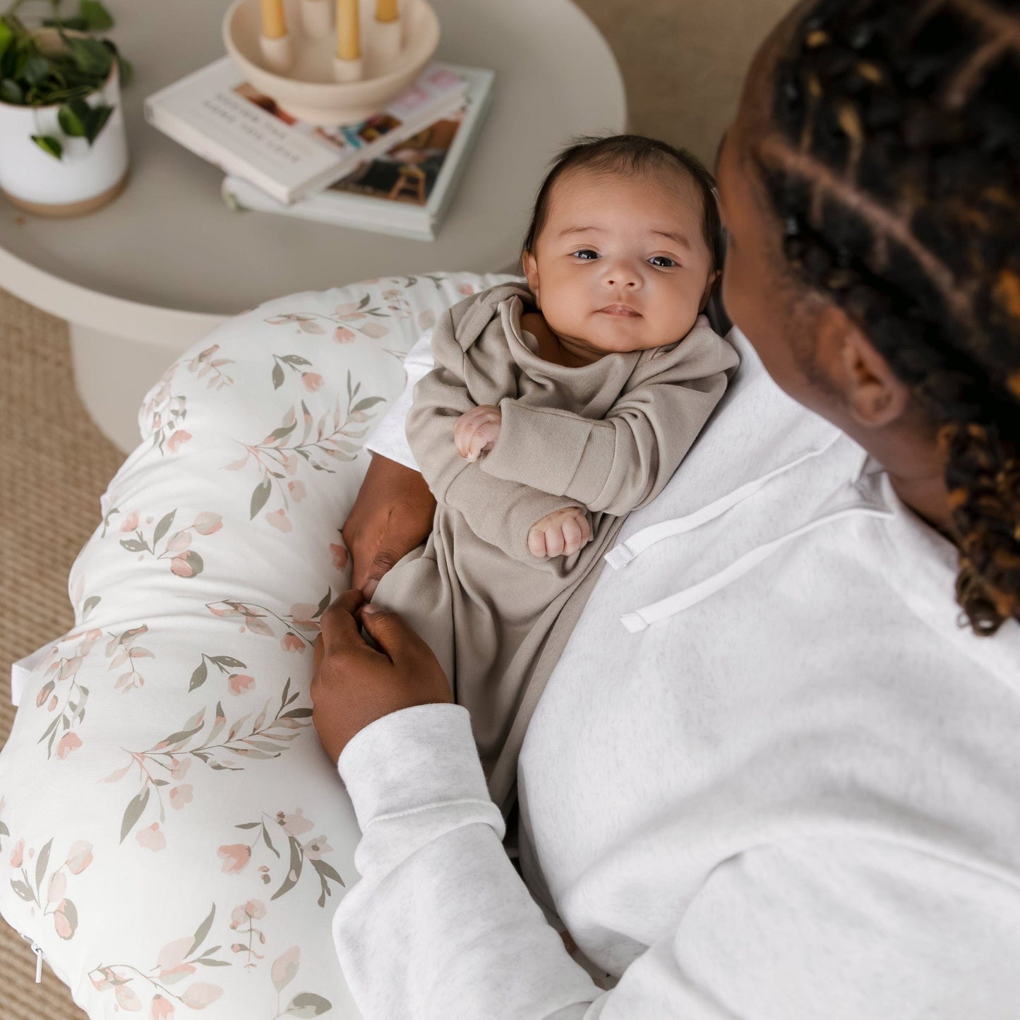 Bamboo nursing pillow - Leaves