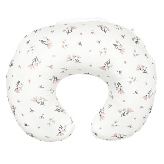 Coussin d'allaitement en bambou - Fleurs aquarelle