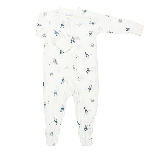 Bamboo baby sleeper - Hockey