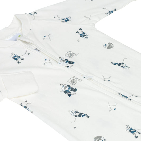 Bamboo baby sleeper - Hockey