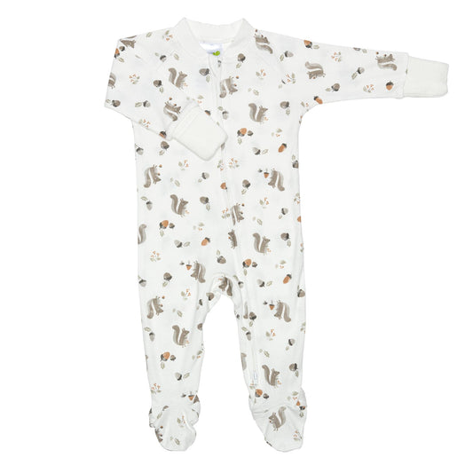 Pyjama pour bébé en bambou - Écureuil