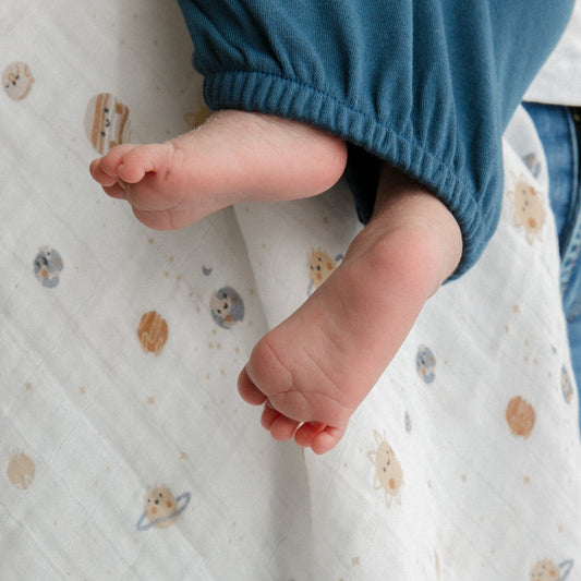 Nuisette pour bébé en bambou - Denim