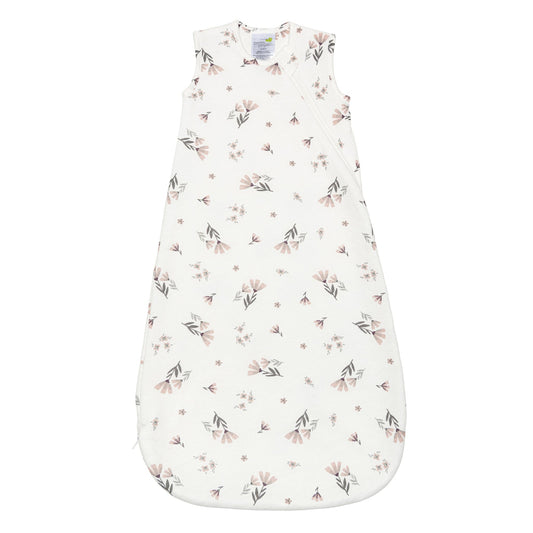 Quilted bamboo sleep sack - Watercolor Flowers (1.0 tog)