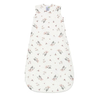 Quilted bamboo sleep sack - Watercolor Flowers (2.5 togs)