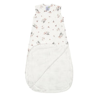 Quilted bamboo sleep sack - Watercolor Flowers (2.5 togs)
