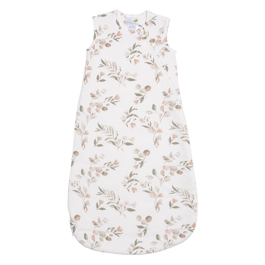 Quilted bamboo sleep bag - Leaves (1.0 tog)