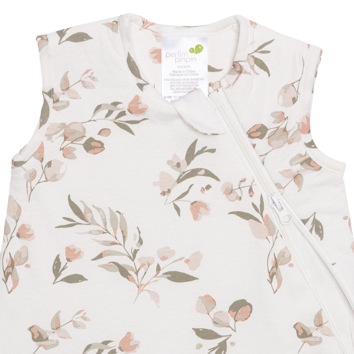 Sac de nuit matelassé en bambou - Feuilles (1.0 tog)