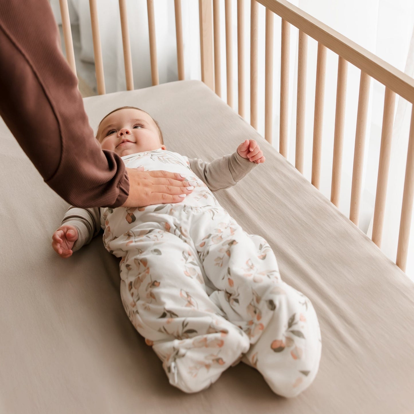 Sac de nuit matelassé en bambou - Feuilles (1.0 tog)