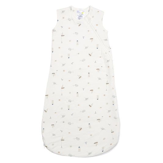 Quilted bamboo sleep bag - Ocean (1.0 tog)