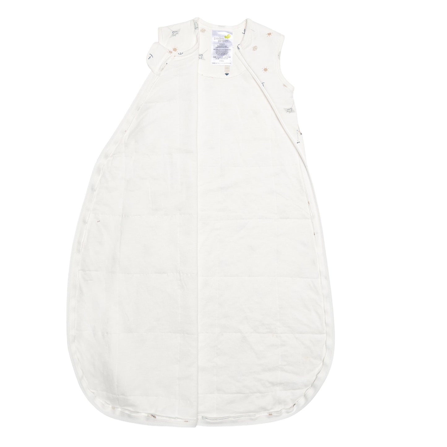 Sac de nuit matelassé en bambou - Océan (1.0 tog)