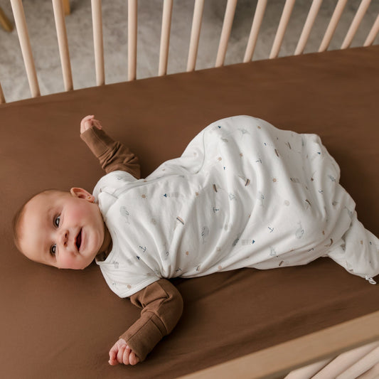 Quilted bamboo sleep bag - Ocean (1.0 tog)