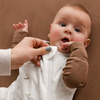 Sac de nuit matelassé en bambou - Océan (1.0 tog)