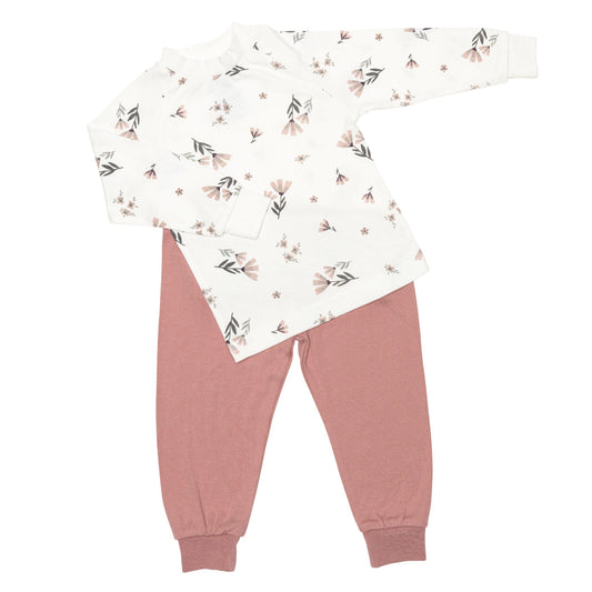 Bamboo pajama set - Watercolor Flowers