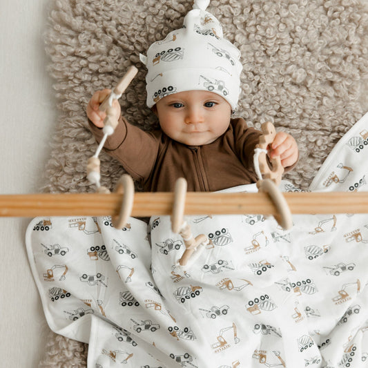 Bonnet pour bébé en bambou - Construction