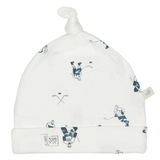 Bonnet pour bébé en bambou - Hockey