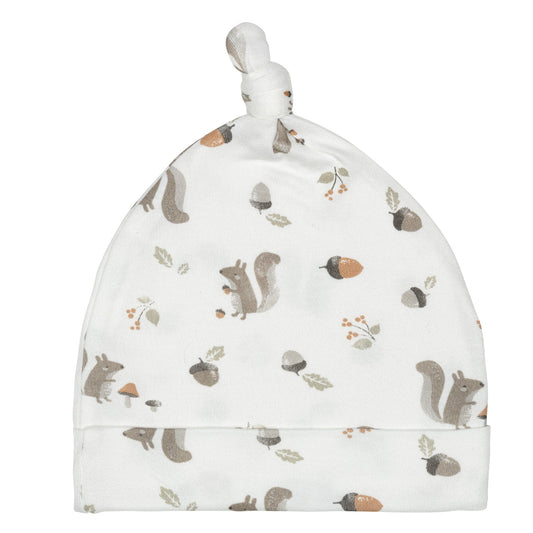 Bonnet pour bébé en bambou - Écureuil