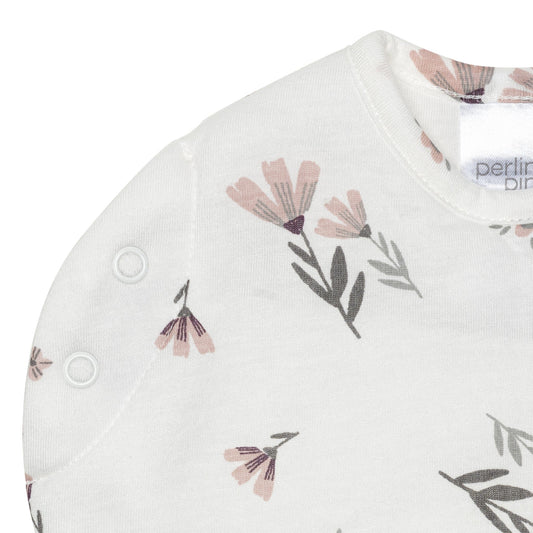 Bamboo newborn sleep sack - Watercolor Flowers (1.0 tog)
