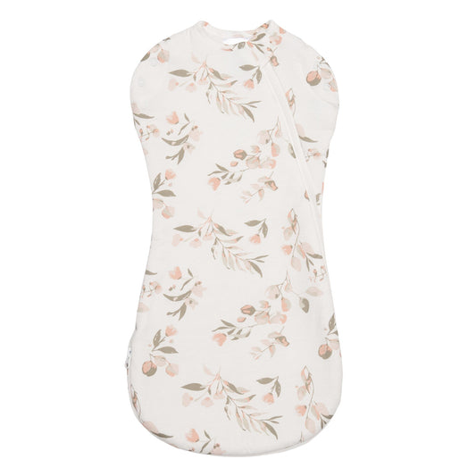 Bamboo newborn sleep sack - Leaves (1.0 tog)