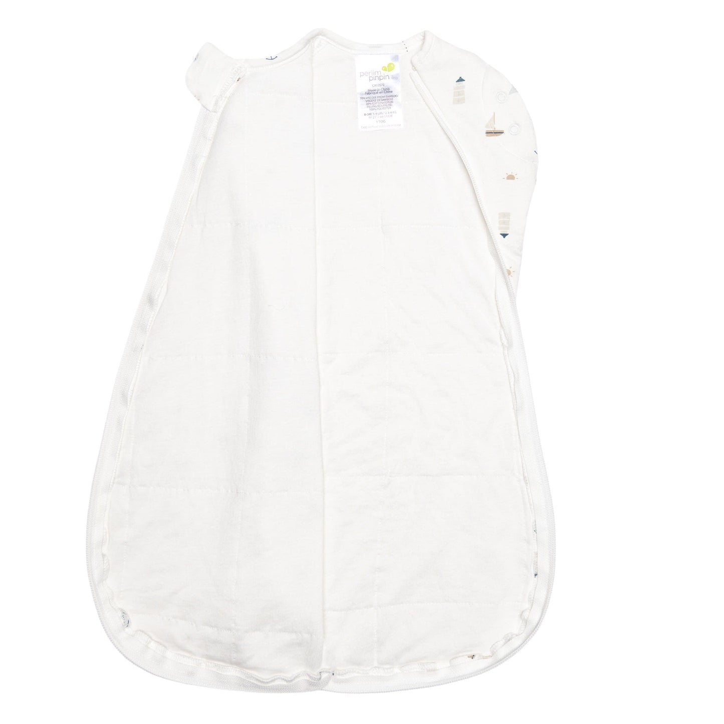 Bamboo newborn sleep sack - Ocean (1.0 tog)