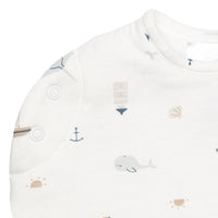 Bamboo newborn sleep sack - Ocean (1.0 tog)