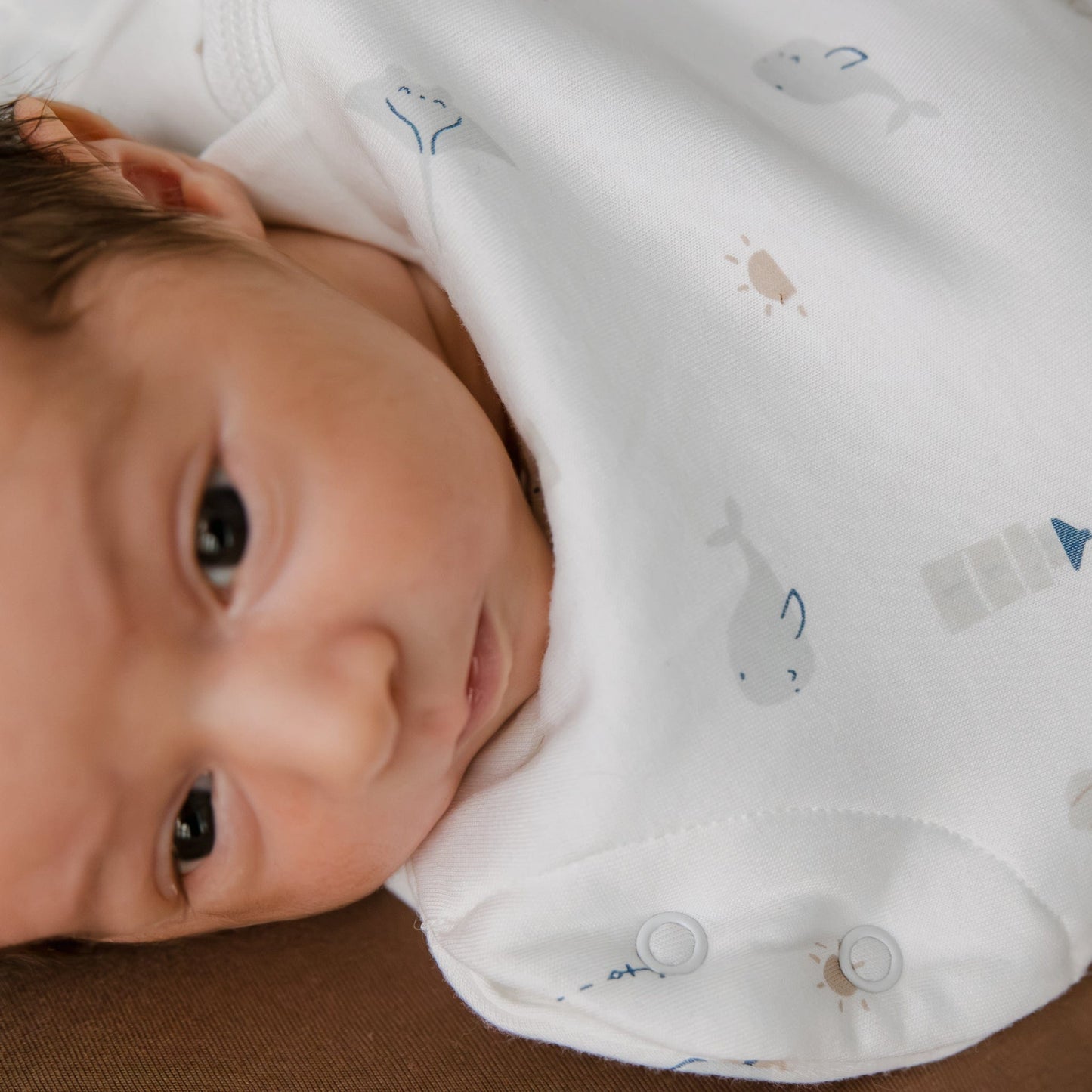 Bamboo newborn sleep sack - Ocean (1.0 tog)