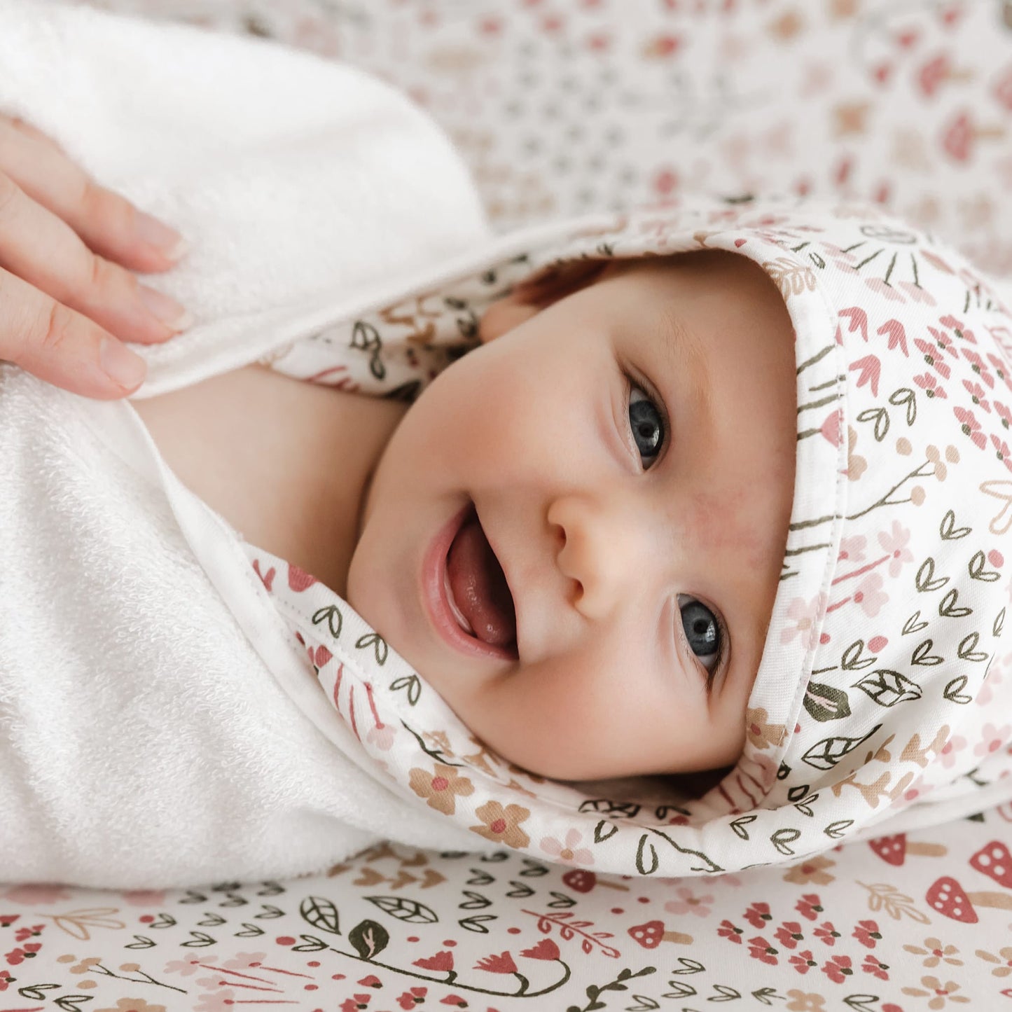Bamboo hooded towel - Garden