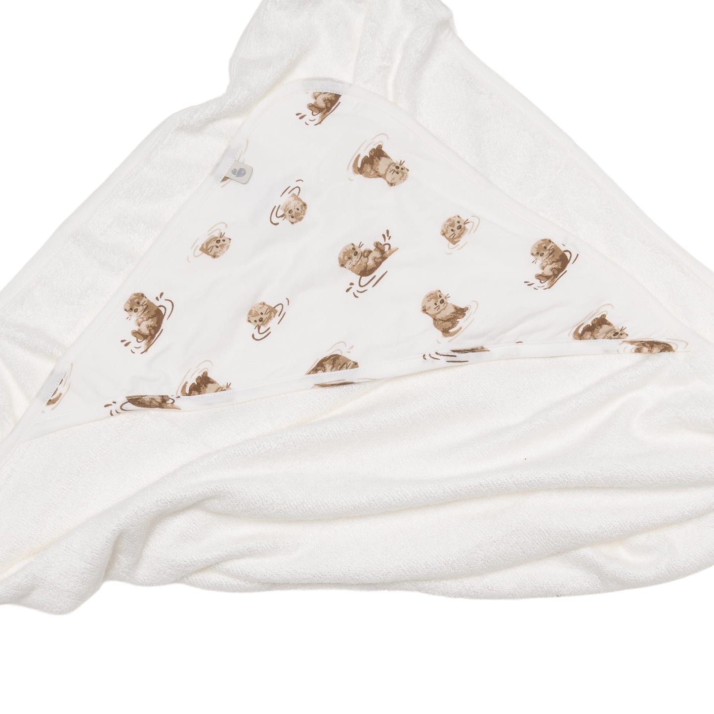 Bamboo hooded towel - Otters