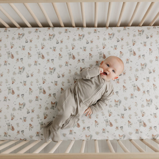 Bamboo Fitted sheet - Music
