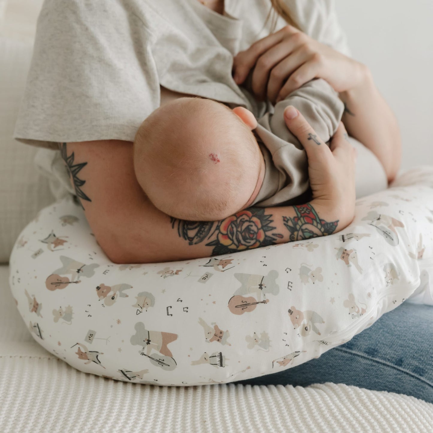 Coussin d’allaitement en bambou - Musique