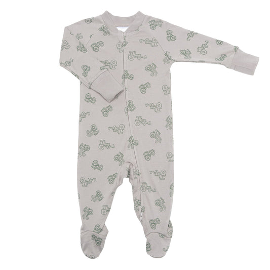 Bamboo baby sleeper - Tractors