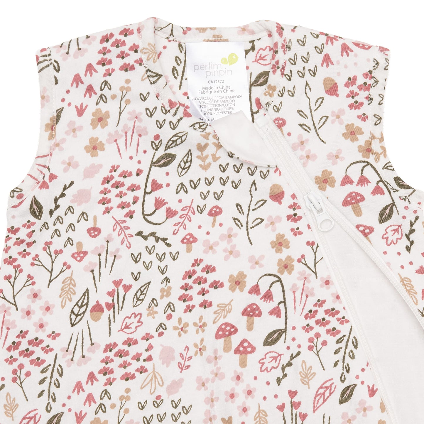 Quilted bamboo sleep sack - Garden (1.0 tog)