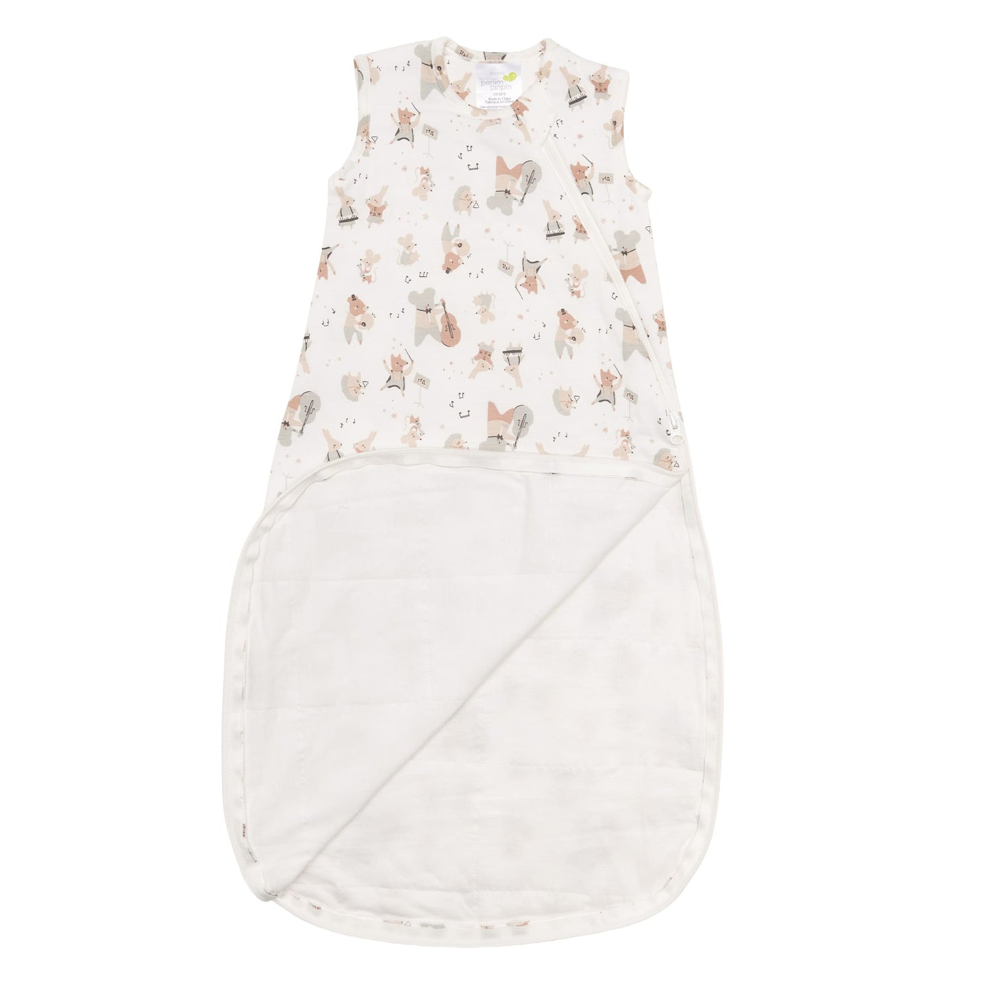 Quilted bamboo sleep sack - Music (2.5 togs)