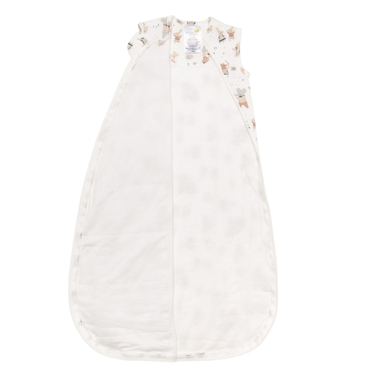 Quilted bamboo sleep sack - Music (1.0 tog)