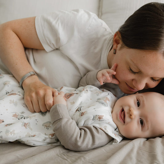 Quilted bamboo sleep sack - Music (2.5 togs)