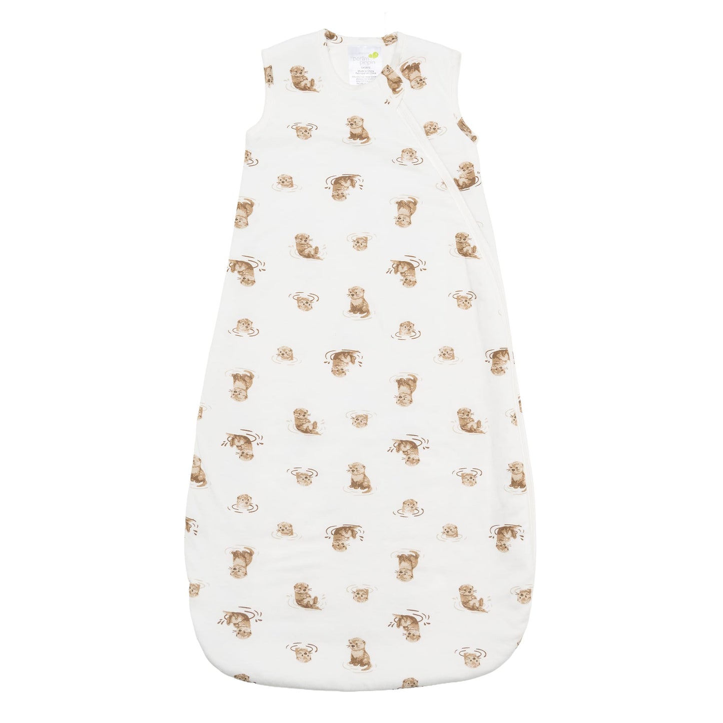 Quilted bamboo sleep sack - Otters (2.5 tog)