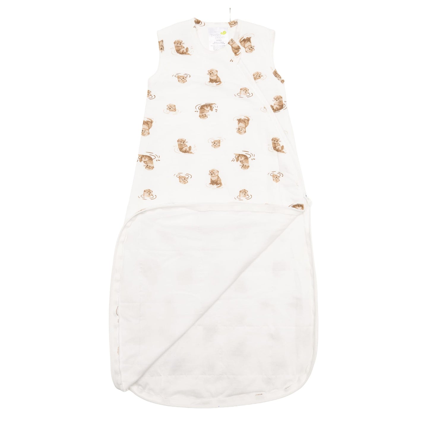 Quilted bamboo sleep sack - Otters (1.0 tog)
