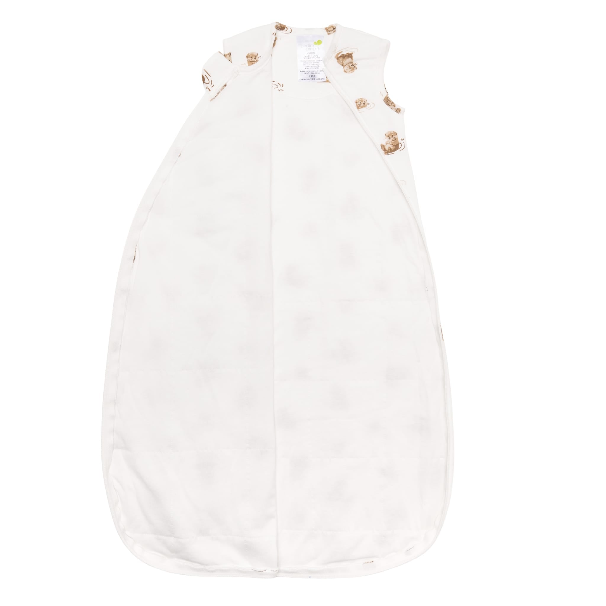 Quilted bamboo sleep sack - Otters (2.5 tog)